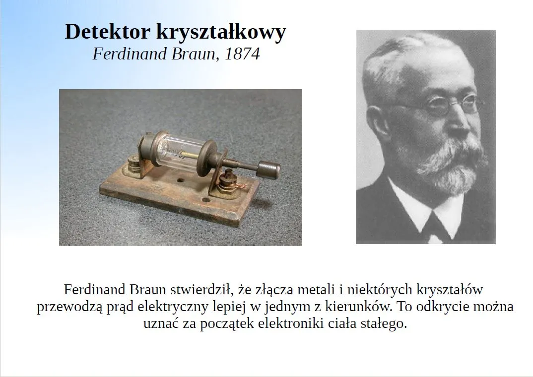 Detektor kryształkowy - początki elektroniki rys4